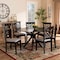Baxton Studio Norah Grey Upholstered and Dark Brown Finished Wood 7-Piece Dining Set 172-10526-10894 - alternate 7